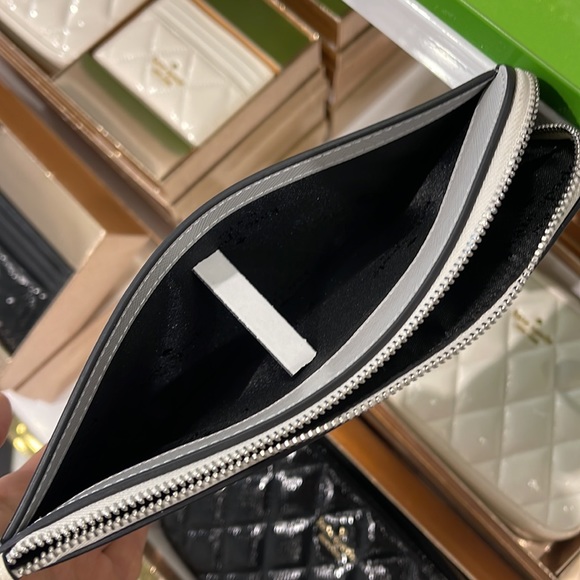 Kate Spade Lucy Medium L-Zip Wristlet 
COLOR: Platinum Grey Multi 
NWT - Picture 9 of 16